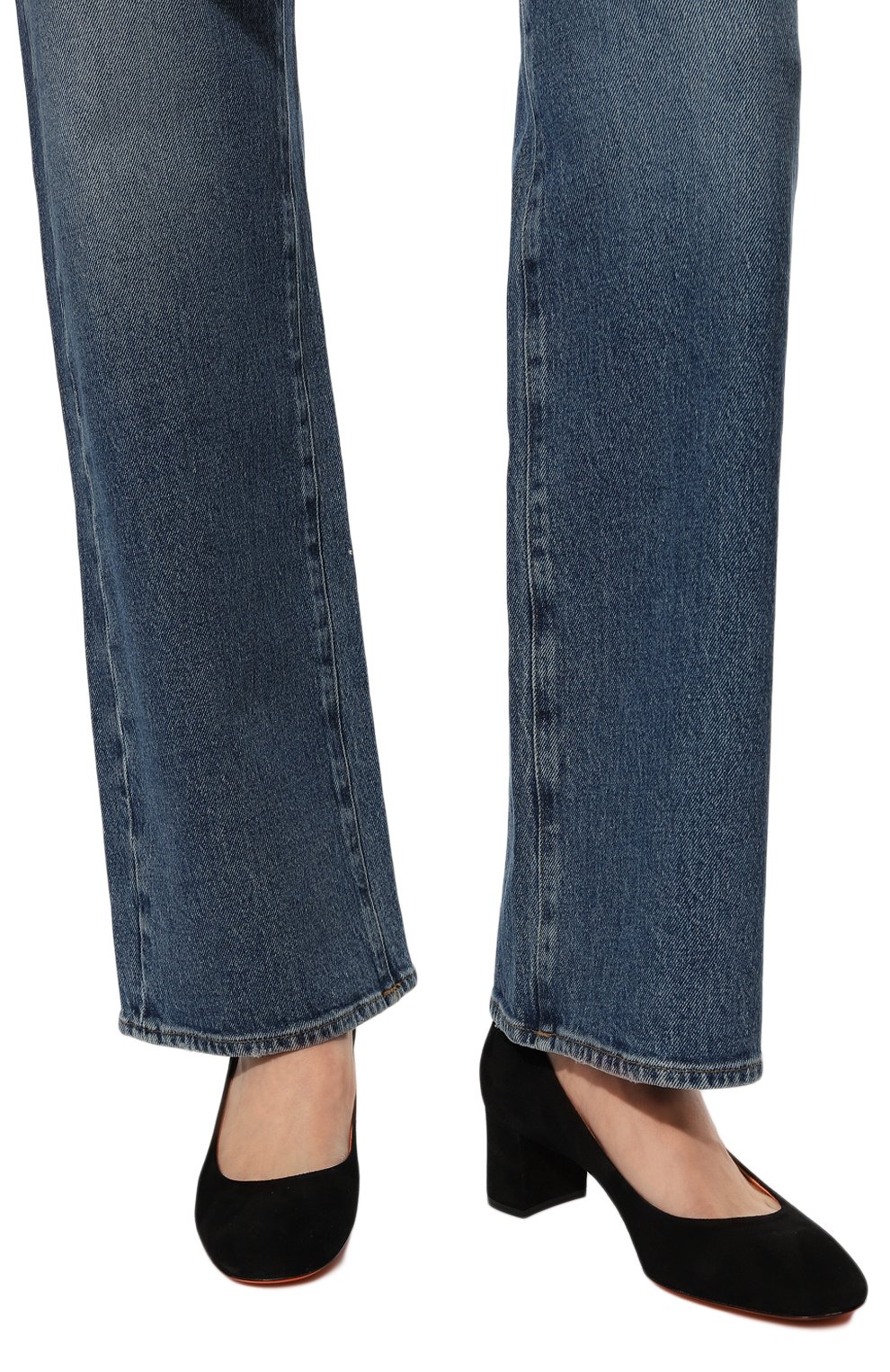 Замшевые туфли SANTONI черного цвета по цене 82800 руб., арт. WDNC59621HI2BMGDN01, фото 3 Замшевые туфли SANTONI, арт. WDNC59621HI2BMGDN01, фото 3