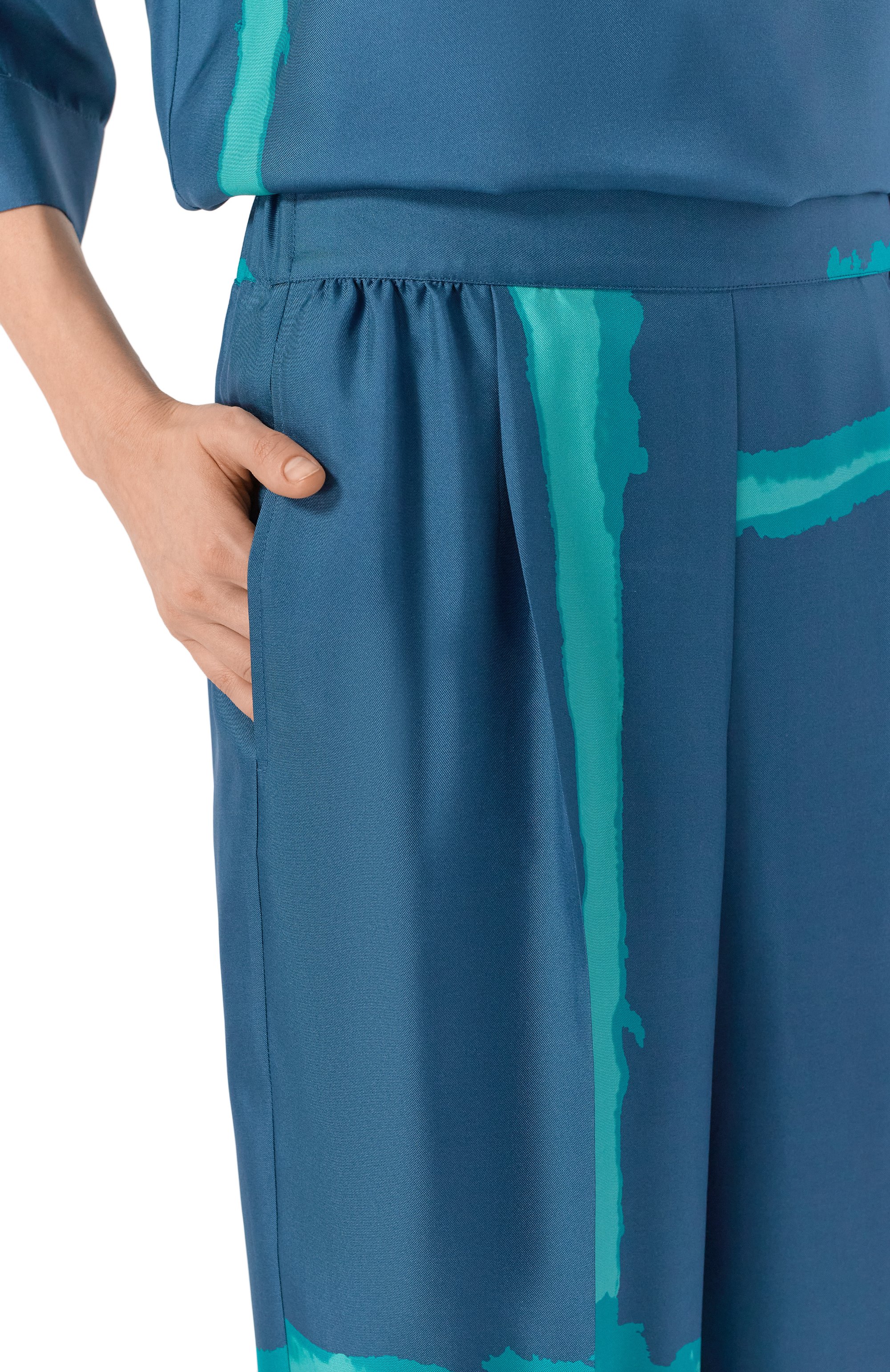 Шелковые брюки KITON, арт. D61103K0999G02, фото 5