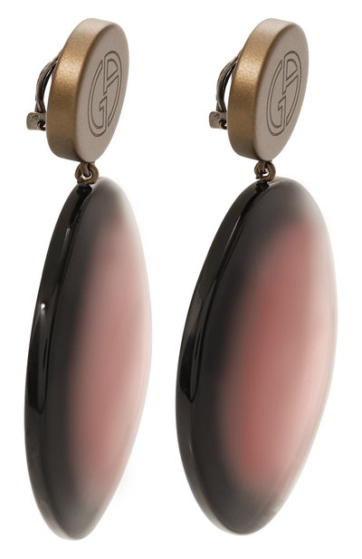 Клипсы GIORGIO ARMANI розового цвета по цене 42350 руб., арт. 61S632 4R769, фото 3 Клипсы GIORGIO ARMANI, арт. 61S632 4R769, фото 3