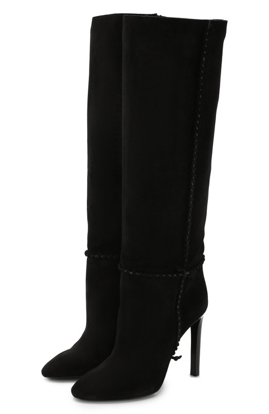 

Комбинированные сапоги Mica Saint Laurent, Чёрный