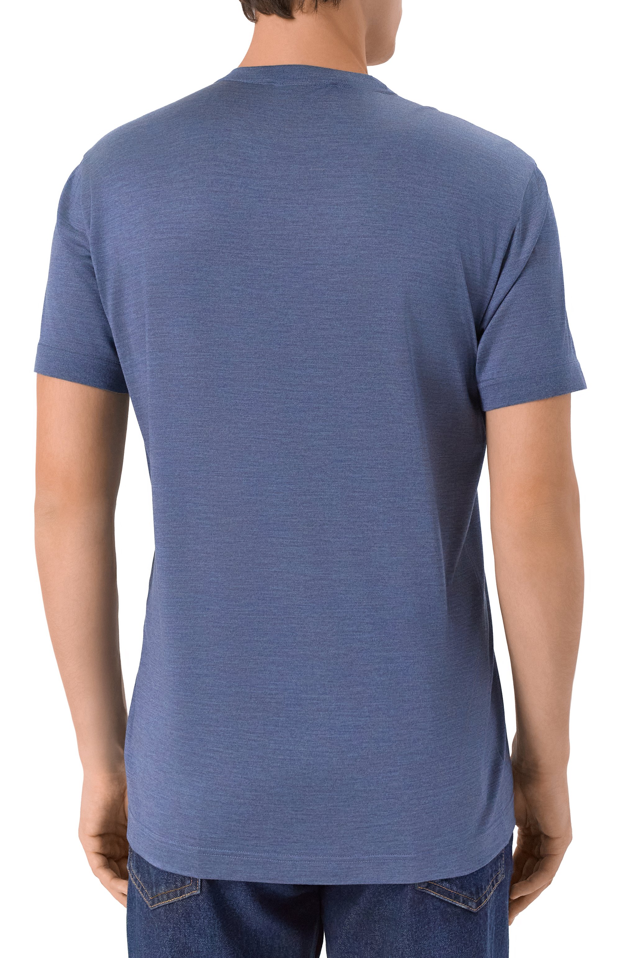 Шелковая футболка-хенли DOLCE & GABBANA, арт. G8QK3Z/G7PG0, фото 4