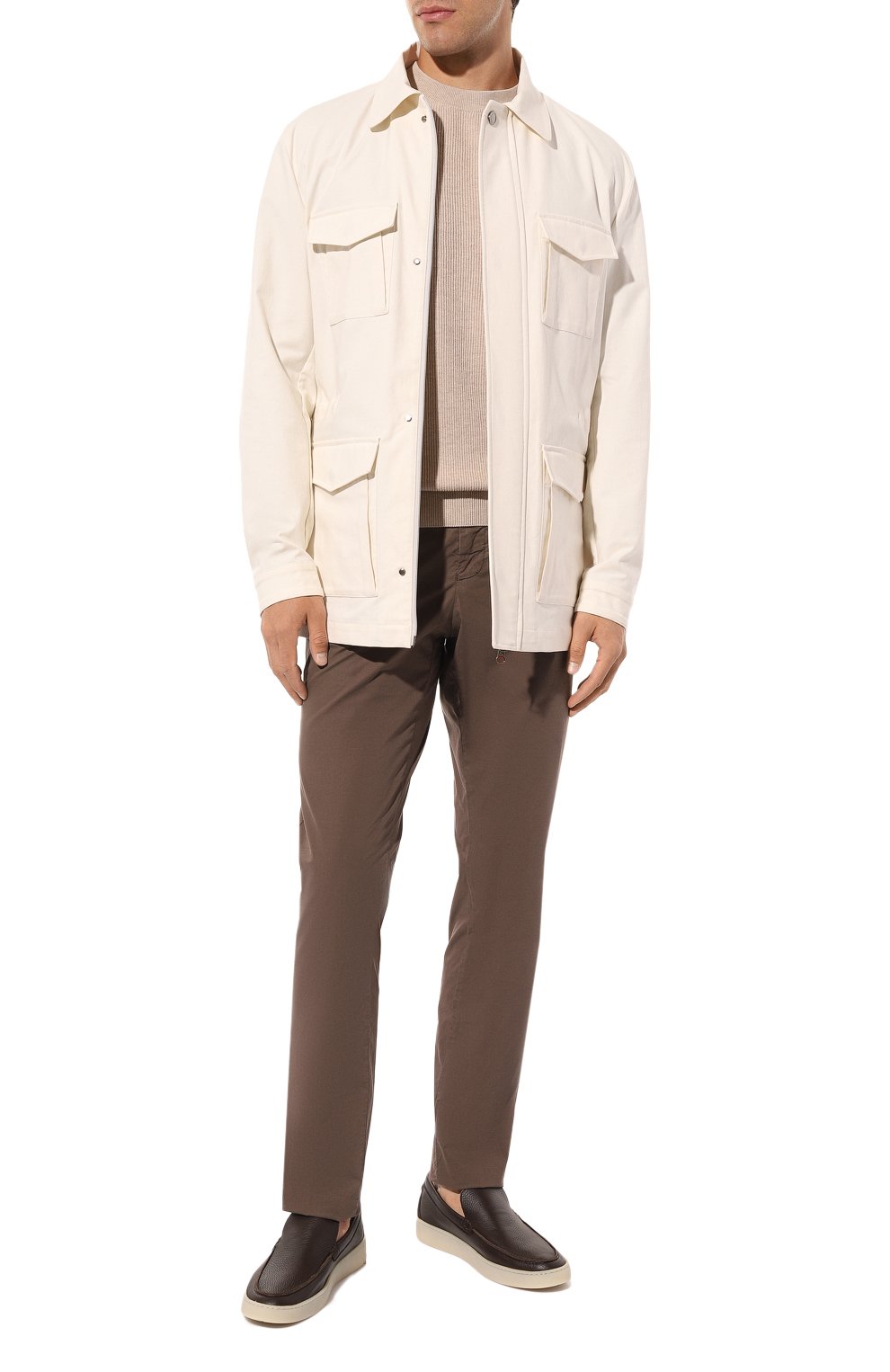 Хлопковый джемпер BRUNELLO CUCINELLI, арт. M29400100, фото 2