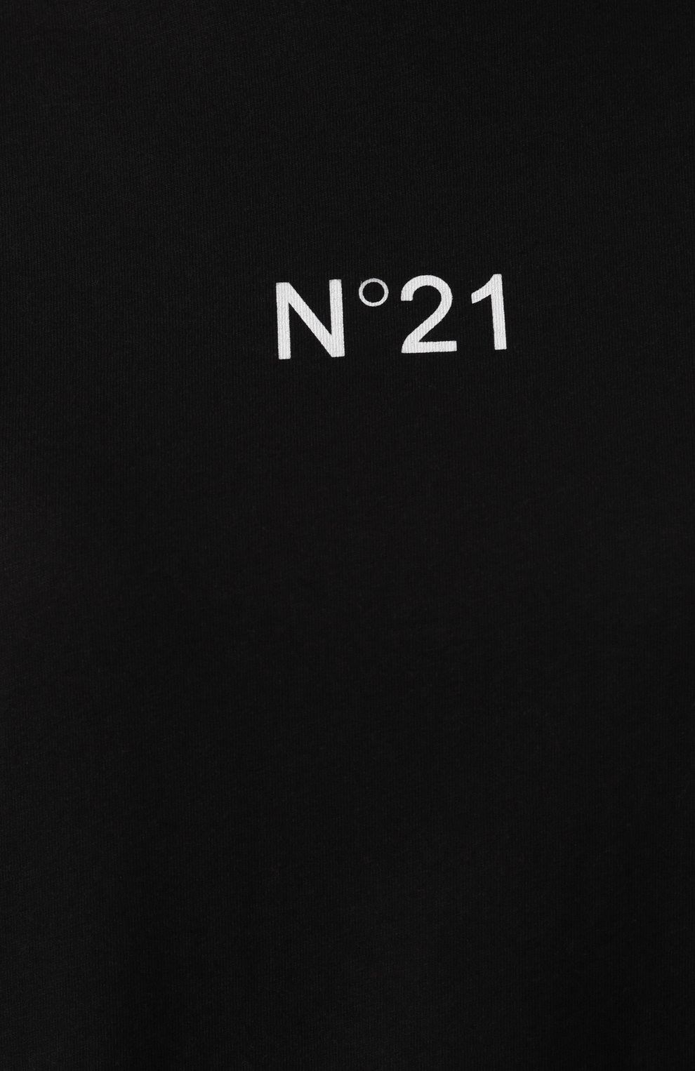 Хлопковая футболка N21 черного цвета по цене 11350 руб., арт. 19E N2S0/F021/4157, фото 5 Хлопковая футболка N21, арт. 19E N2S0/F021/4157, фото 5
