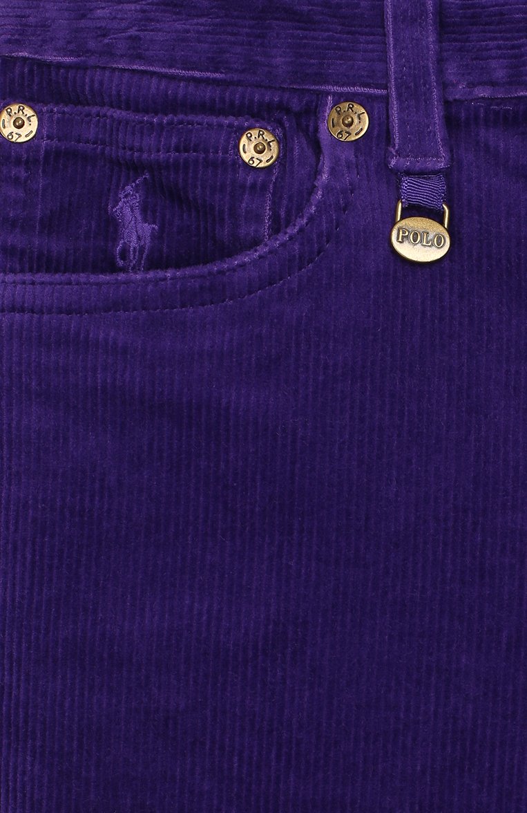 Детские вельветовые брюки POLO RALPH LAUREN фиолетового цвета, арт. 313750891 | Фото 3 (Девочки Кросс-КТ: Брюки-одежда; Случай: Повседневный; Материал сплава: Проставлено; Нос: Не проставлено; Материал внешний: Хлопок; Статус проверки: Проверена категория; Ростовка одежда: 10 - 11 лет | 140 - 146см, 13 - 15 лет | 158 см, 8 лет | 128 см, 9 лет | 134 см)