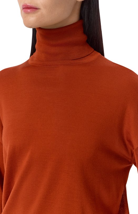 Шерстяная водолазка Saint Laurent 850331/Y76GM Оранжевый  850331/Y76GM Фото 5