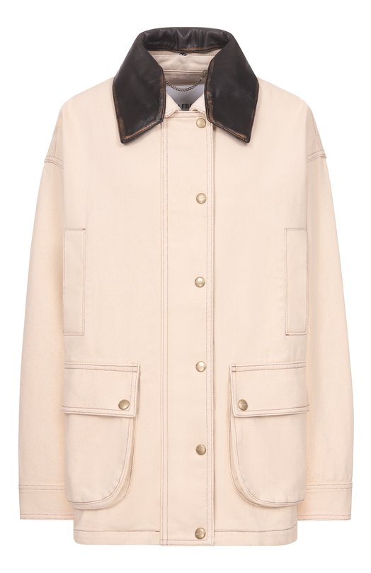 Джинсовая куртка Halfboy HS261W0017 DM013/DENIM PARKA Кремовый HS261W0017 DM013/DENIM PARKA