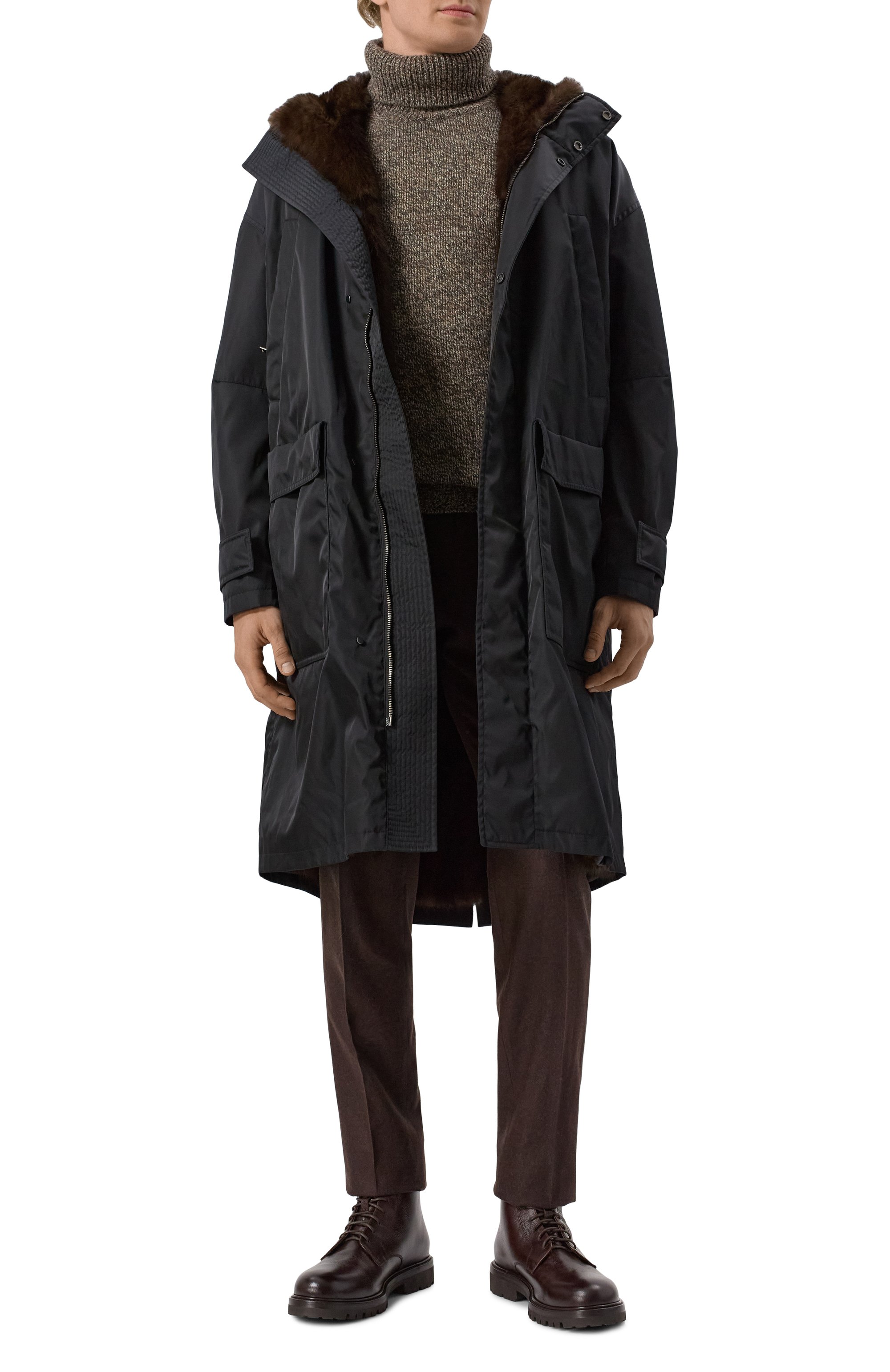 Парка с подкладкой из соболя MVST, арт. FTEPL-ES4395SB/GR1651, фото 2