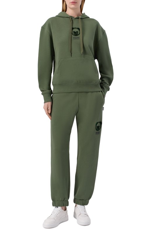 Хлопковое худи Moschino A1708/4418 Зелёный  A1708/4418 Фото 2