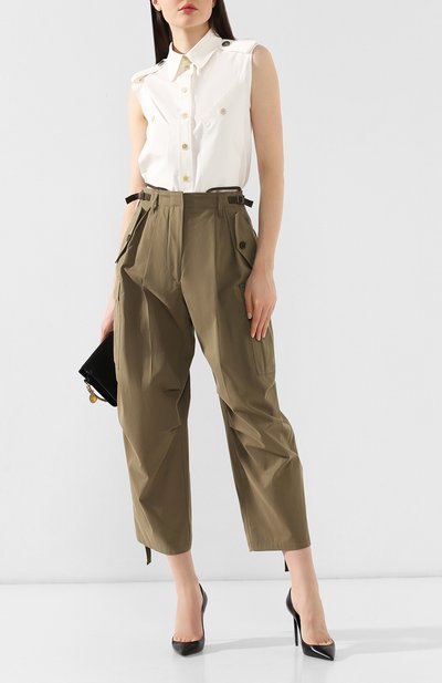 Хлопковая блузка GIVENCHY белого цвета по цене 44650 руб., арт. BW60HD11VH, фото 2 Хлопковая блузка GIVENCHY, арт. BW60HD11VH, фото 2