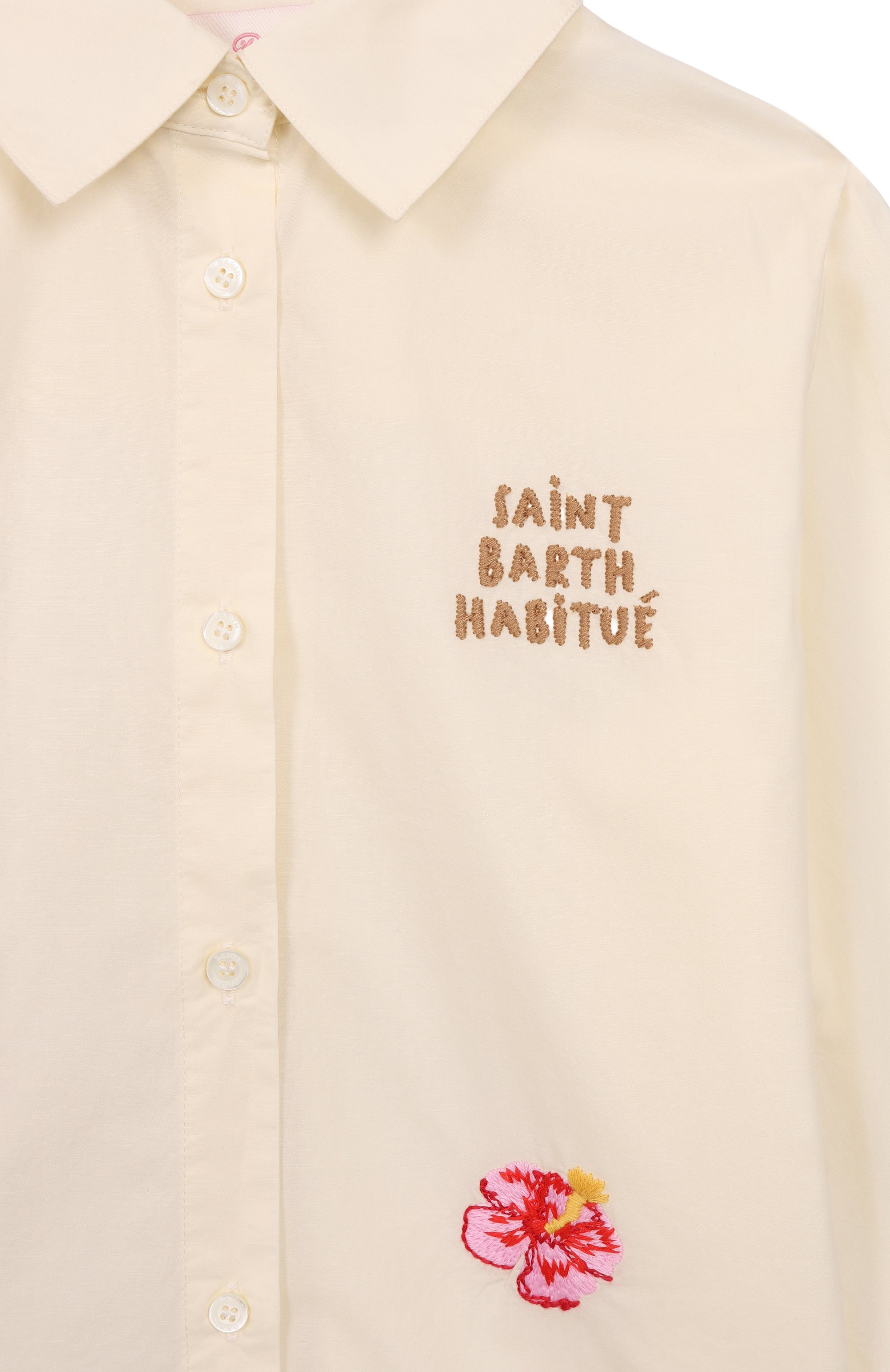 Хлопковая рубашка MC2 SAINT BARTH, арт. STBK MINI BRIGITTE/BRIG003/01921F, фото 3