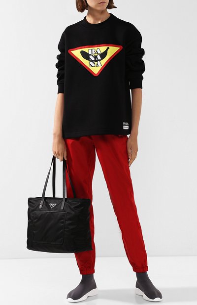 Сумка-шопер из текстиля PRADA, арт. 1BG052-V44-F0002-OOO, фото 2