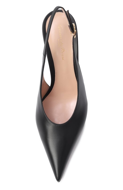 Кожаные туфли Sofia 70 Gianvito Rossi G95646.70RIC.VITNER0 Чёрный  G95646.70RIC.VITNER0 Фото 6