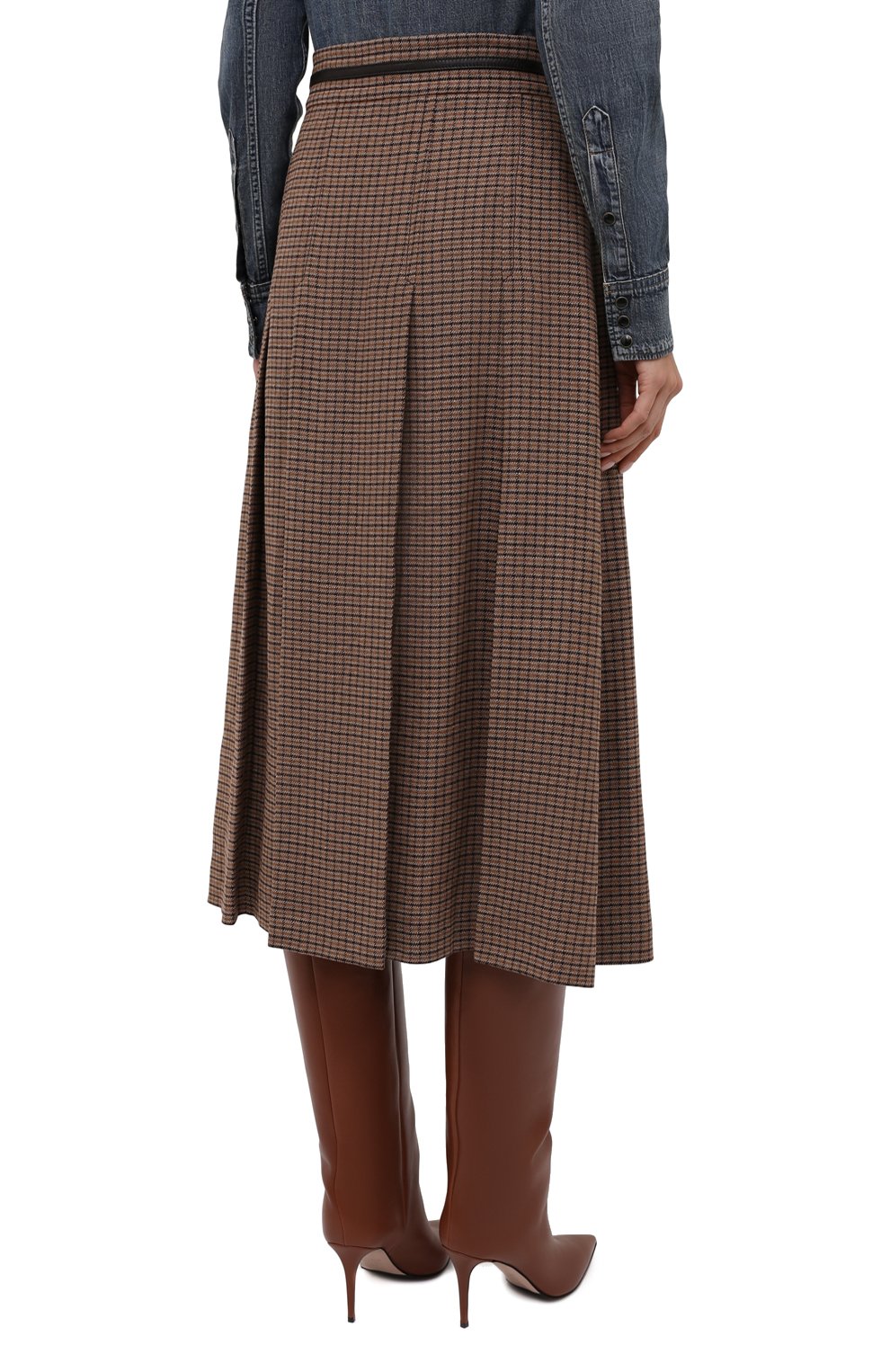 Льняная юбка GUCCI, арт. 652132/Z8A0C, фото 4