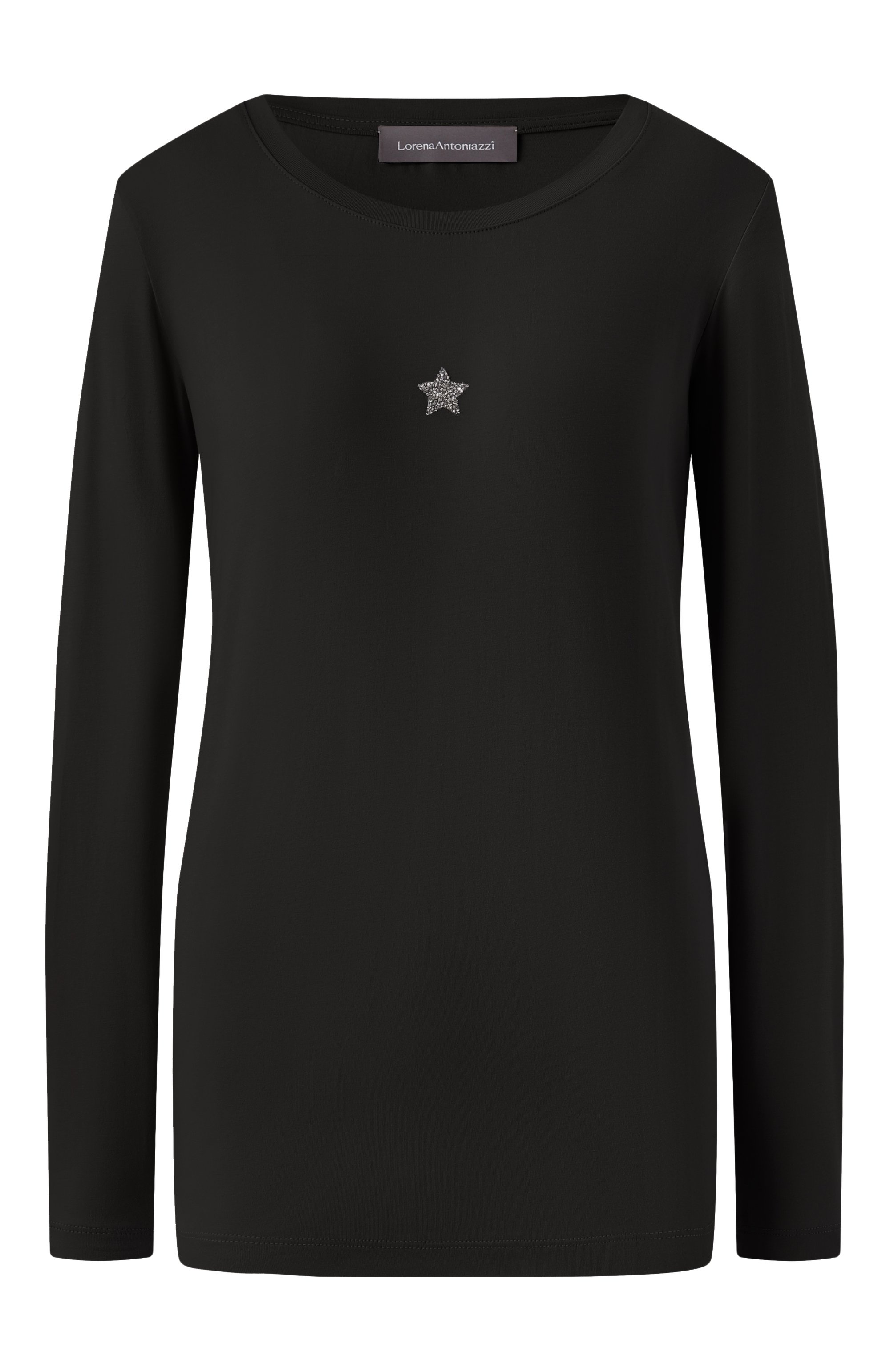 Хлопковый лонгслив LORENA ANTONIAZZI, арт. TS10/9999, фото 1
