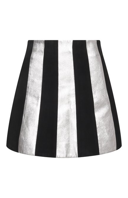 Женская кожаная юбка MIU MIU, арт. MPD577-1UVQ-F0I89