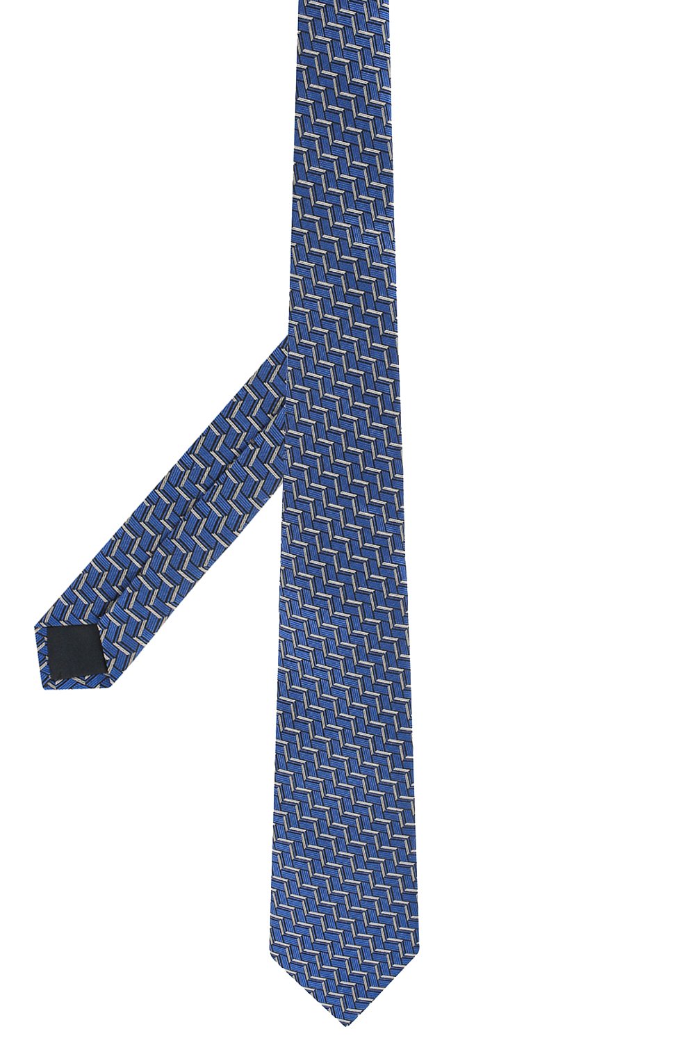 Шелковый галстук LANVIN синего цвета по цене 12600 руб., арт. 2571/TIE, фото 2 Шелковый галстук LANVIN, арт. 2571/TIE, фото 2
