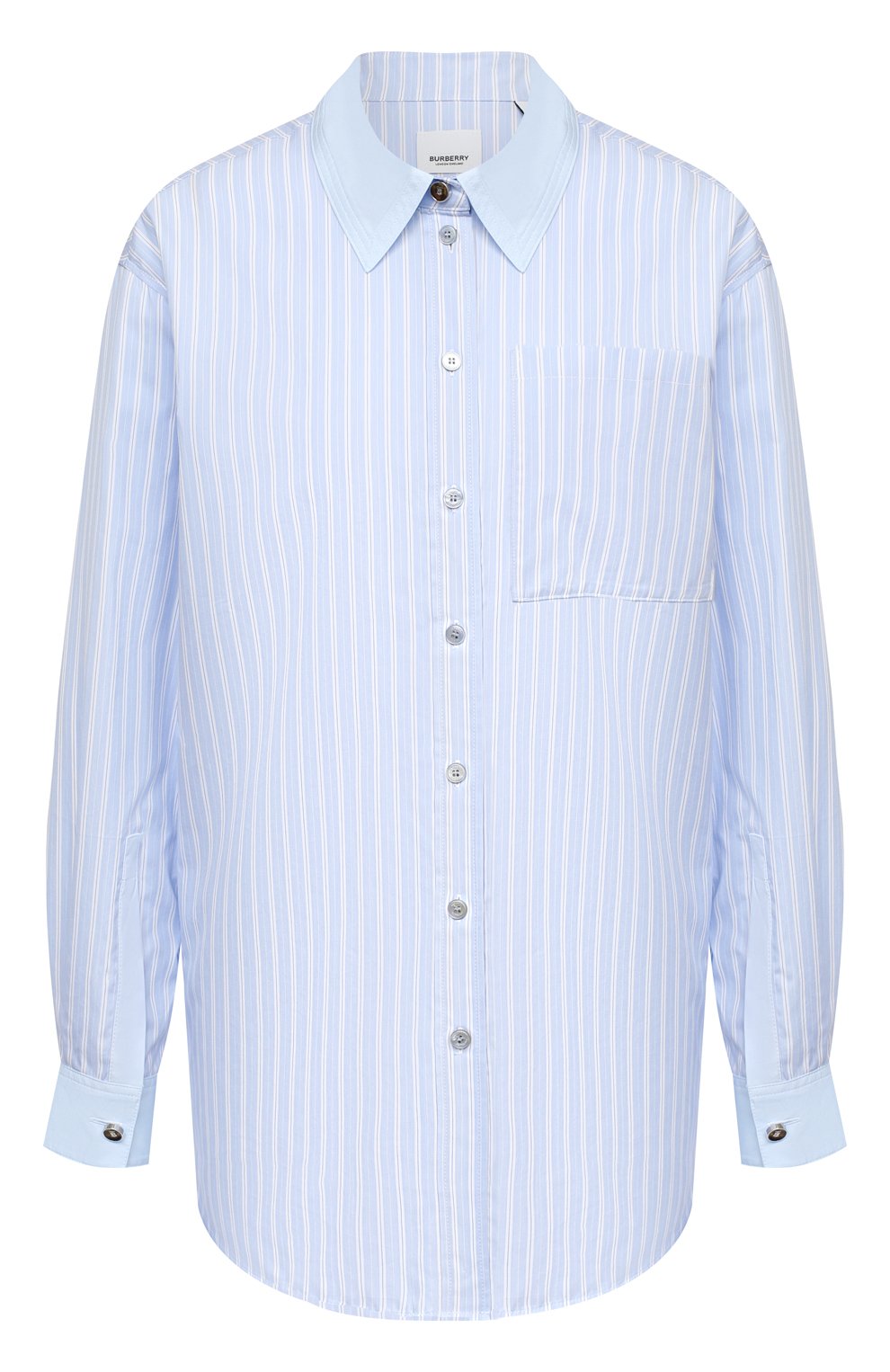 Рубашка из хлопка и шелка BURBERRY, арт. 8032214, фото 1