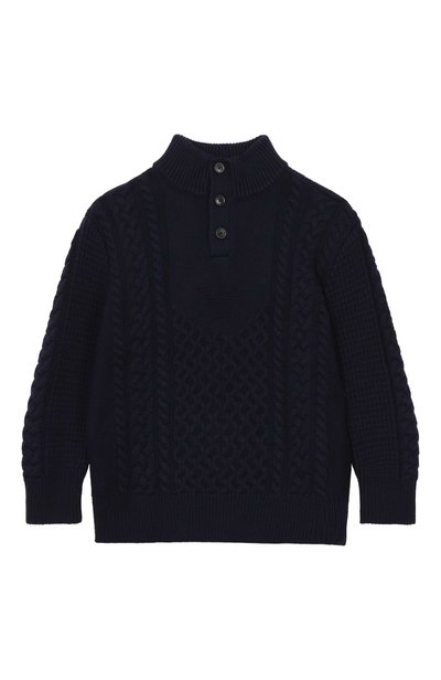 Свитер из хлопка и шерсти EMPORIO ARMANI, арт. EB001591/AF27319