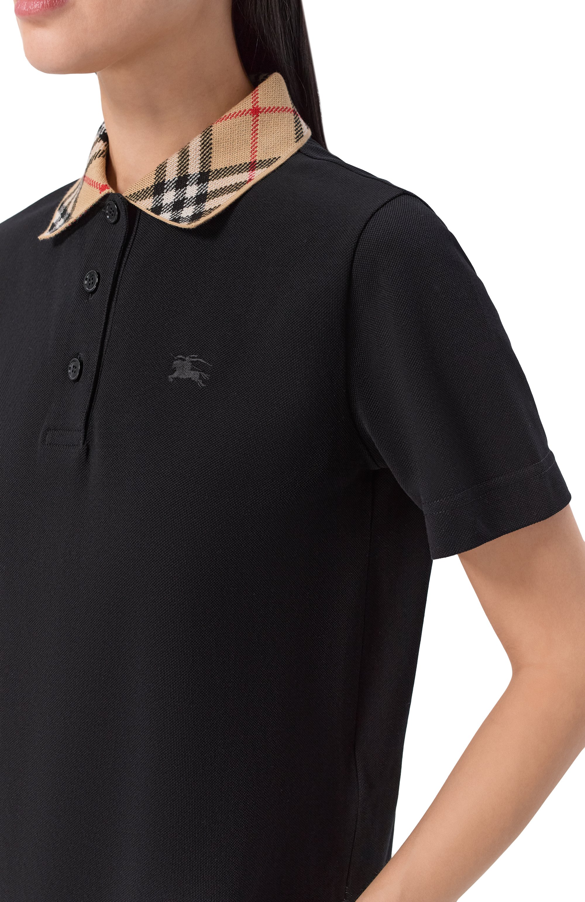 Хлопковое поло BURBERRY, арт. 8119392, фото 5