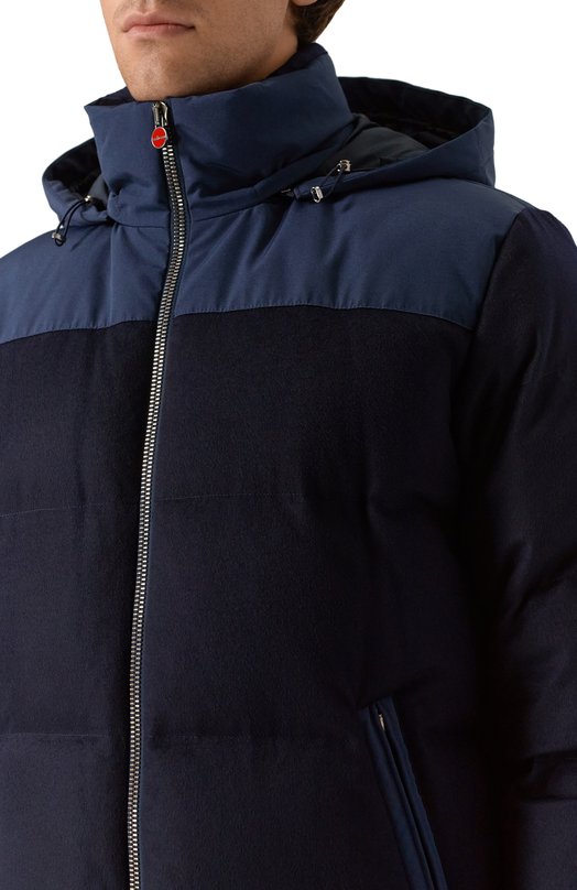 Кашемировый пуховик Kiton UW2229V0436H02 Синий  UW2229V0436H02 Фото 5