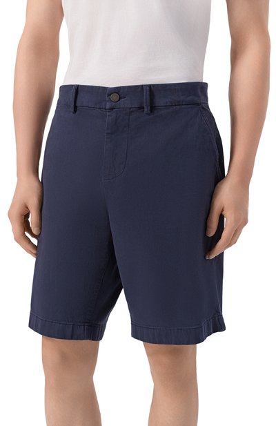 Хлопковые шорты 7 FOR ALL MANKIND темно-синего цвета по цене 22300 руб., арт. 7TI70E45-3A4, фото 3 Хлопковые шорты 7 FOR ALL MANKIND, арт. 7TI70E45-3A4, фото 3