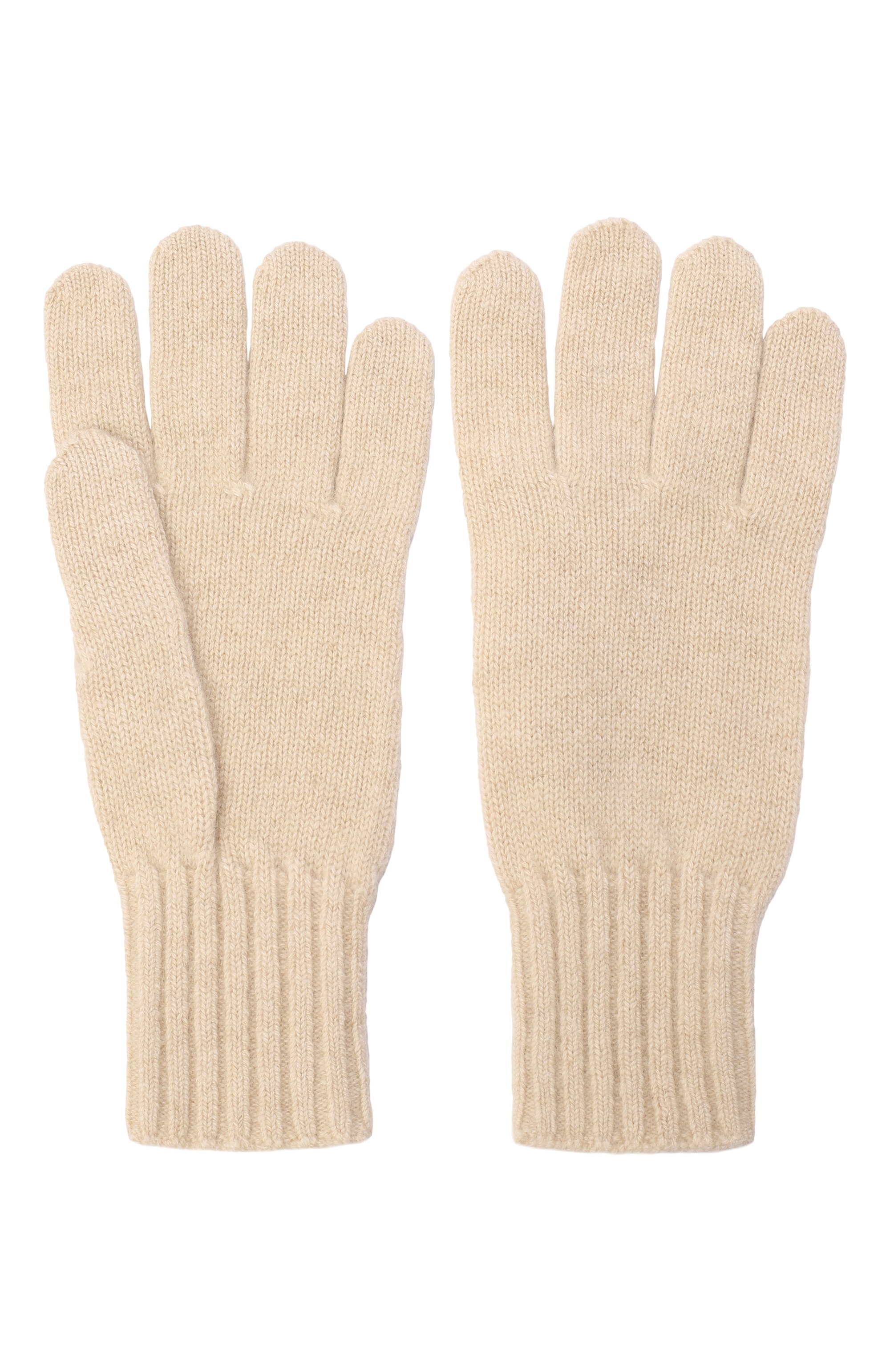 Кашемировые перчатки TEGIN светло-бежевого цвета по цене 15900 руб., арт. 5392-9916, фото 2 Кашемировые перчатки TEGIN, арт. 5392-9916, фото 2