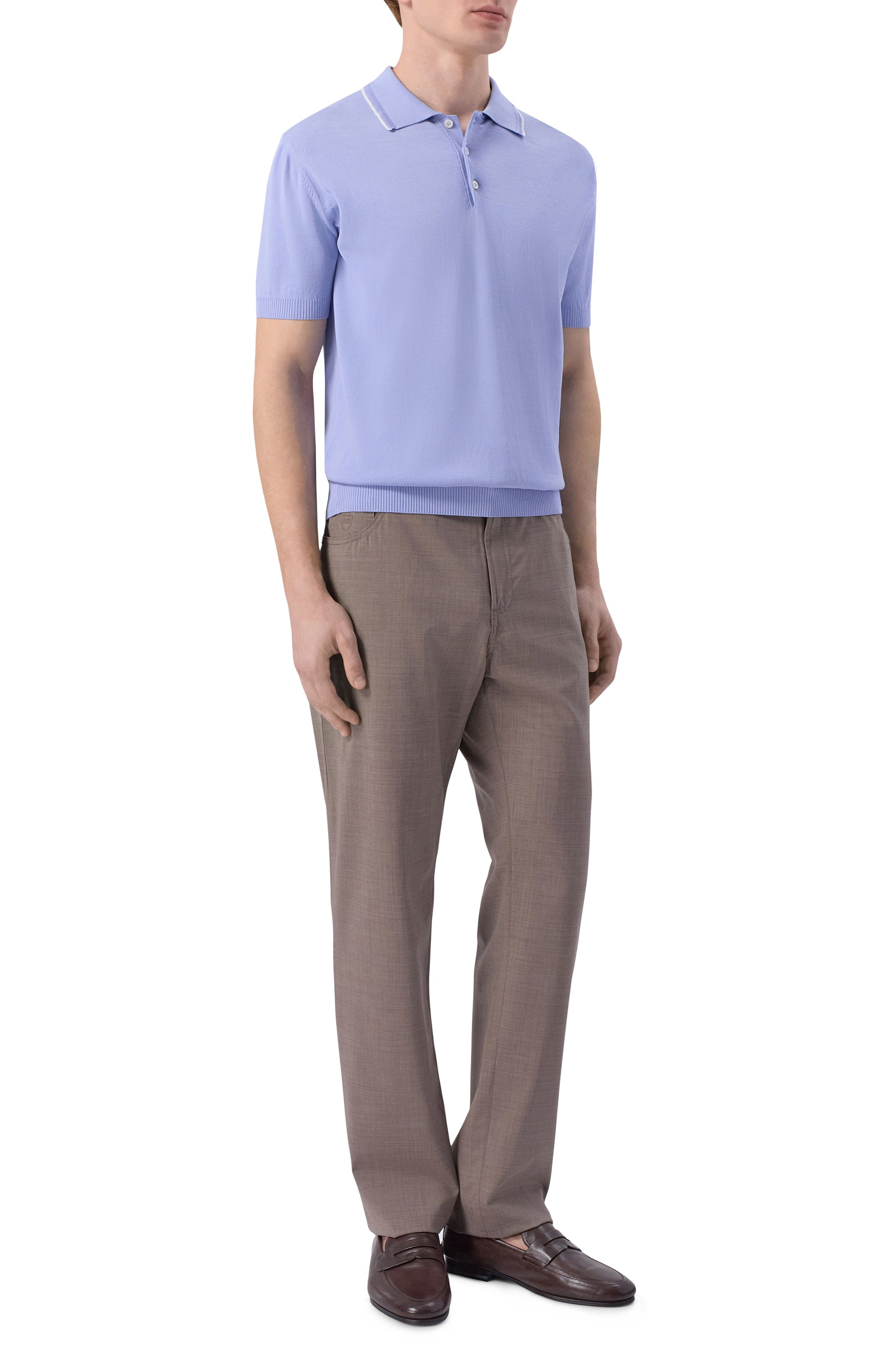 Хлопковое поло CANALI, арт. C1164/MK02460, фото 2