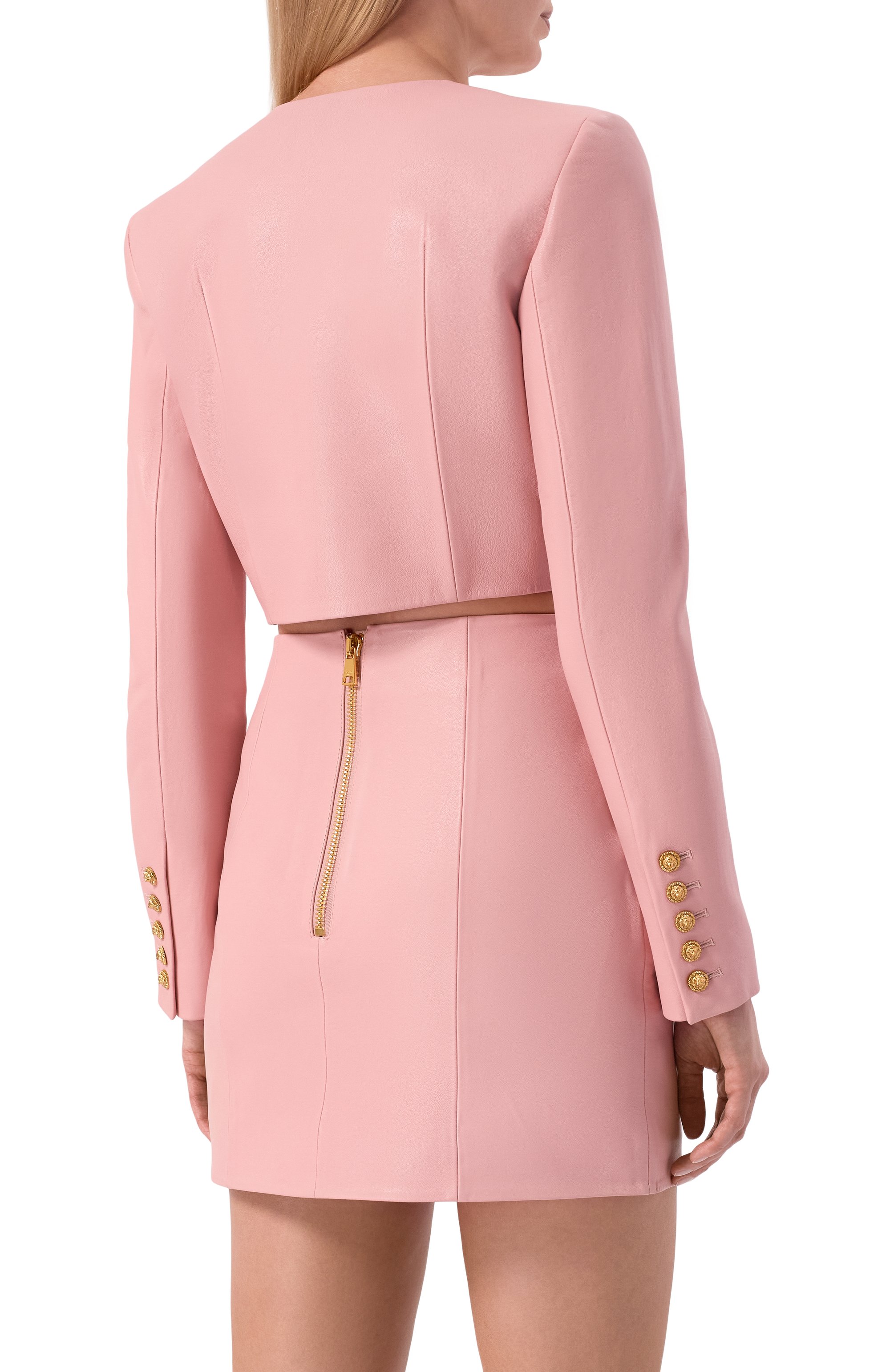 Кожаный жакет BALMAIN, арт. GF1SD252/LE04, фото 4