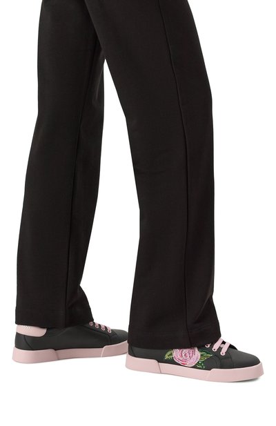 Кожаные кеды portofino light DOLCE & GABBANA, арт. CK2318/A6056, фото 3