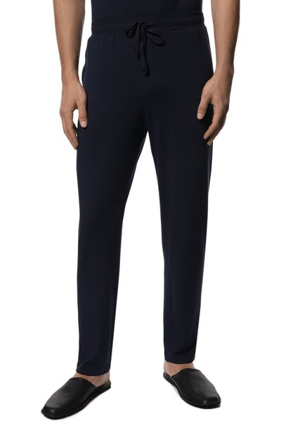 Домашние брюки из вискозы HANRO темно-синего цвета по цене 21070 руб., арт. 075040., фото 3 Домашние брюки из вискозы HANRO, арт. 075040., фото 3