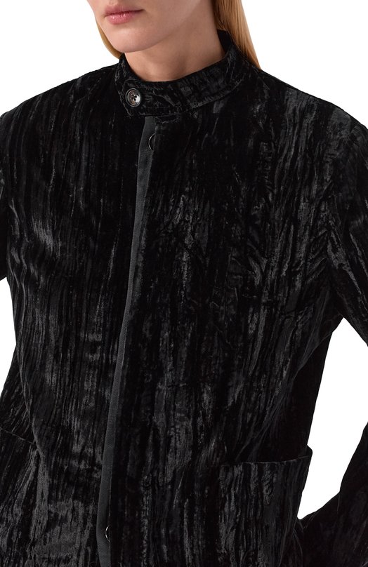 Бархатный жакет Ann Demeulemeester B0013765/FA710 Чёрный  B0013765/FA710 Фото 5