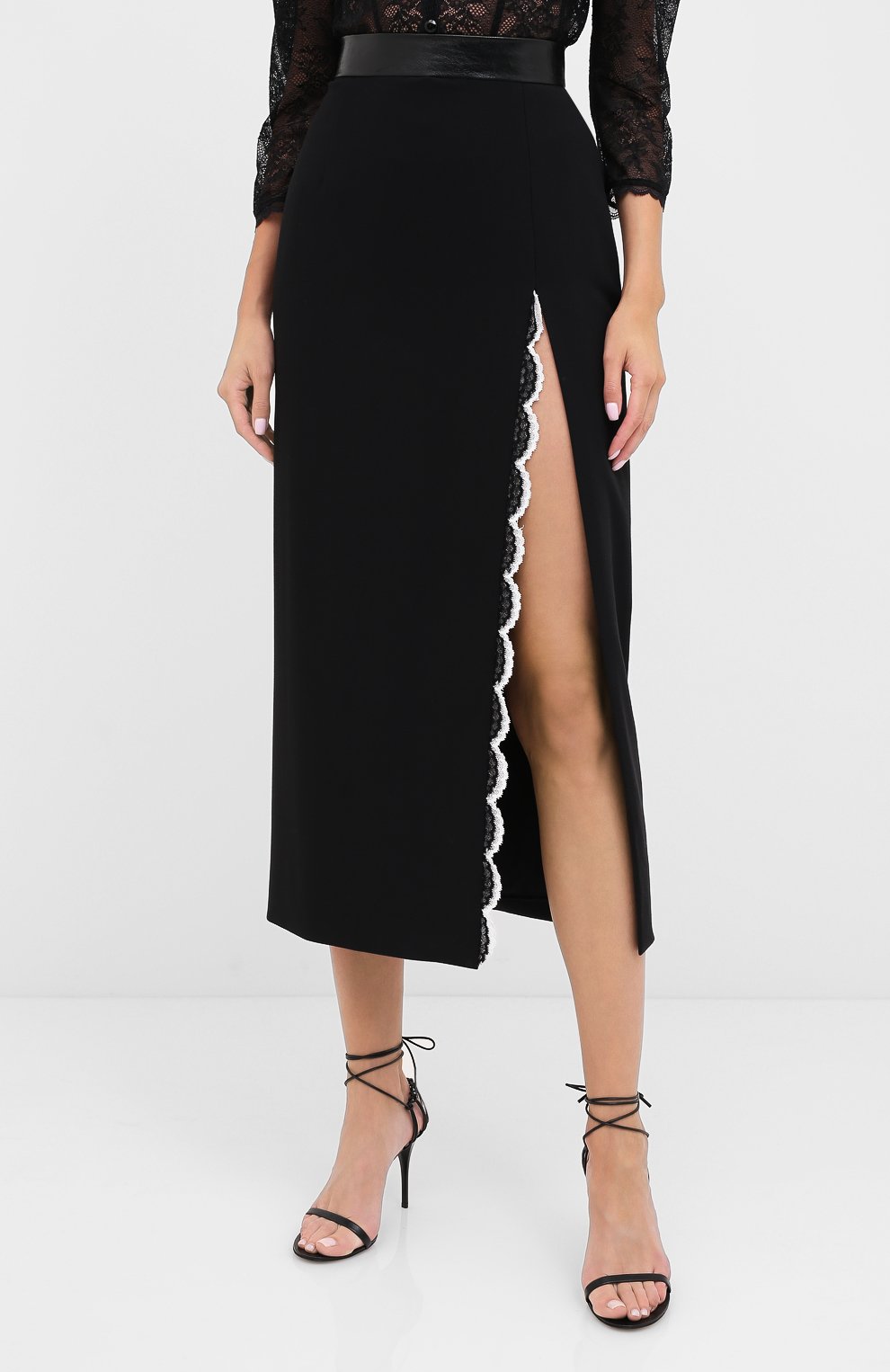 Юбка ULYANA SERGEENKO черного цвета по цене 115000 руб., арт. GNM003SS20P (0003р20), фото 3 Юбка ULYANA SERGEENKO, арт. GNM003SS20P (0003р20), фото 3