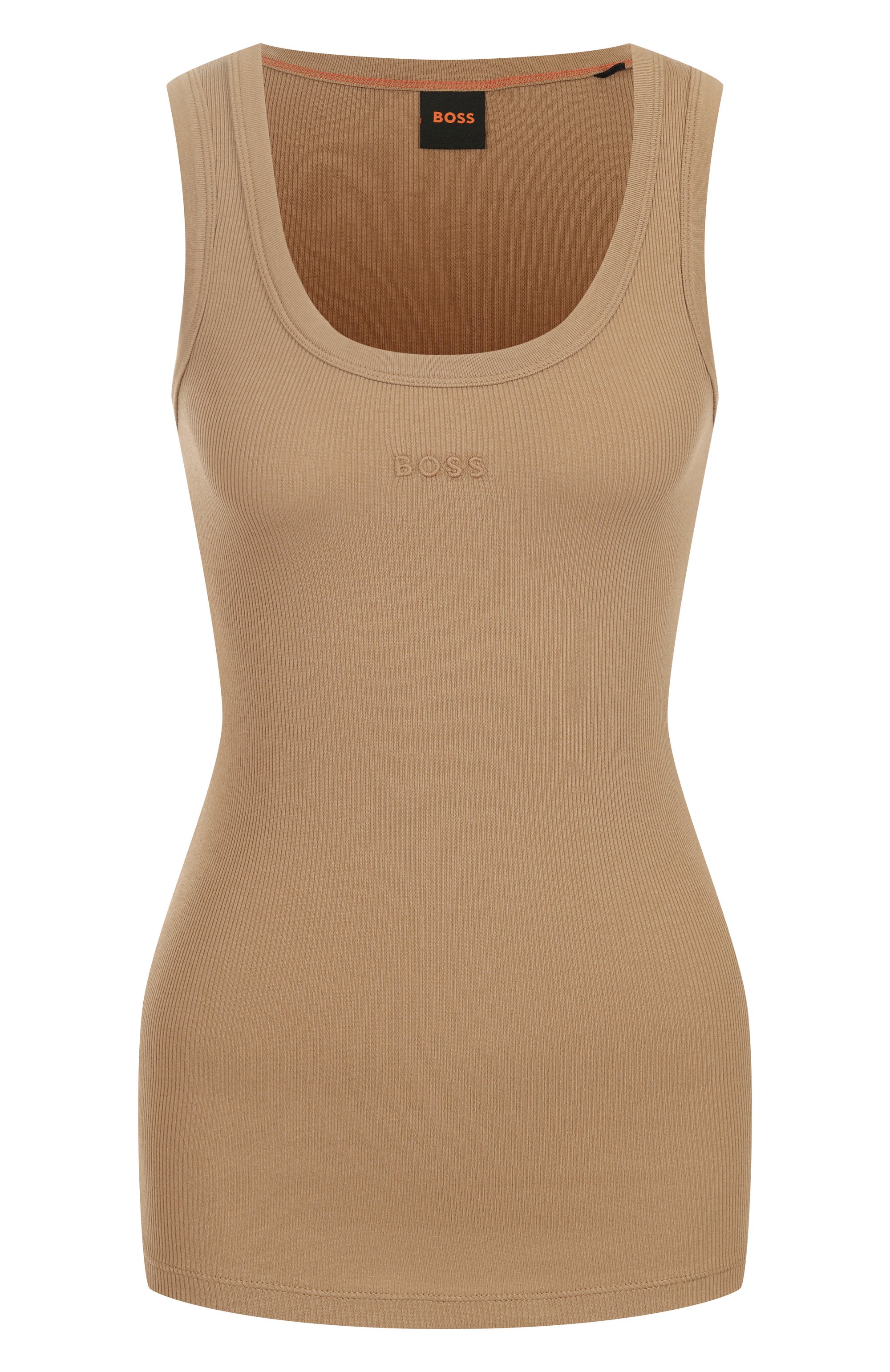 Хлопковая майка BOSS ORANGE, арт. 50504245, фото 1