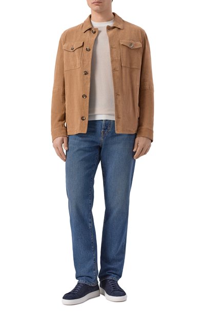 Джемпер из шелка и хлопка BOSS CAMEL, арт. 50560480, фото 2