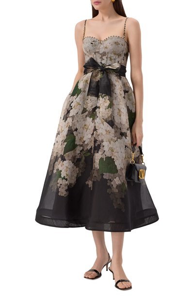 Платье изо льна и шелка ZIMMERMANN, арт. 3900DS253, фото 3