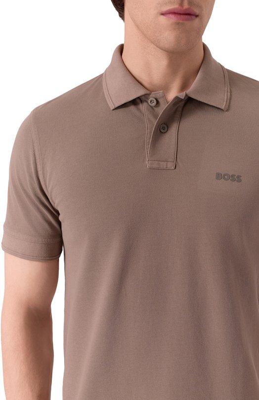 Хлопковое поло BOSS Orange 5