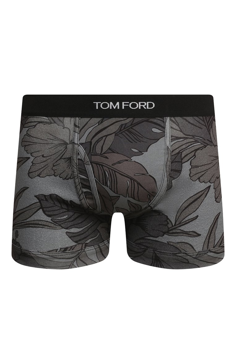 Мужские хлопковые боксеры TOM FORD серого цвета, арт. T4LC3126 | Фото 1 (Нос: Не проставлено; Материал внешний: Хлопок; Кросс-КТ: бельё; Мужское Кросс-КТ: Трусы; Трусы М: Боксеры)