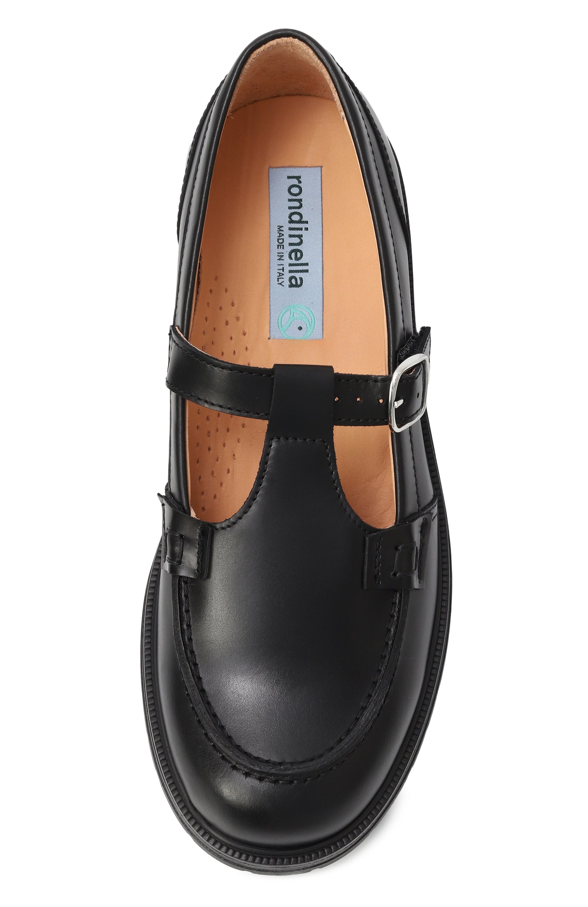 Кожаные лоферы RONDINELLA, арт. 12139-2A/G0MMA/34-36, фото 4