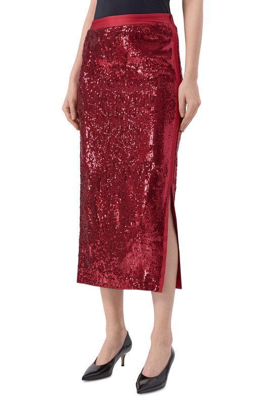 Юбка с отделкой пайетками BOSS 50547995 Красный  50547995 Фото 3