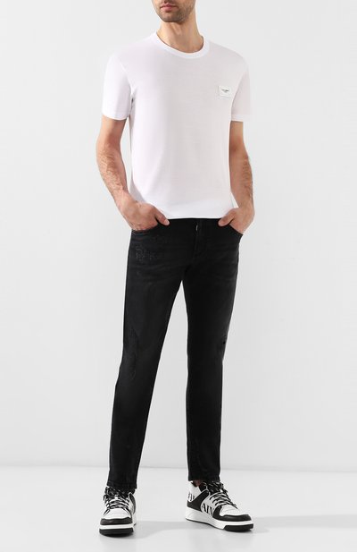 Джинсы DOLCE & GABBANA черного цвета по цене 93750 руб., арт. GY07LD/G8AZ5, фото 2 Джинсы DOLCE & GABBANA, арт. GY07LD/G8AZ5, фото 2