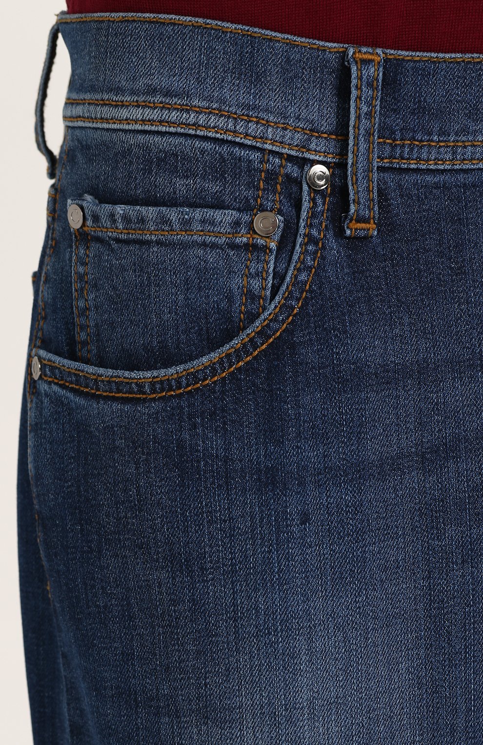 Джинсы прямого кроя с потертостями CORNELIANI, арт. 80/4JF4-7820153, фото 5