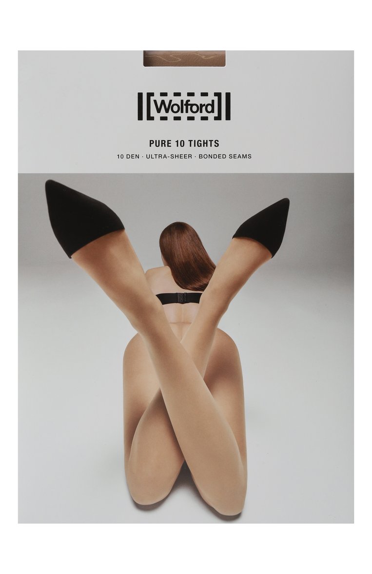 Женские колготки WOLFORD бежевого цвета, арт. 14497 | Фото 1 (Нос: Не проставлено; Автоматизация состава: Проставлено; Материал внешний: Синтетический материал)