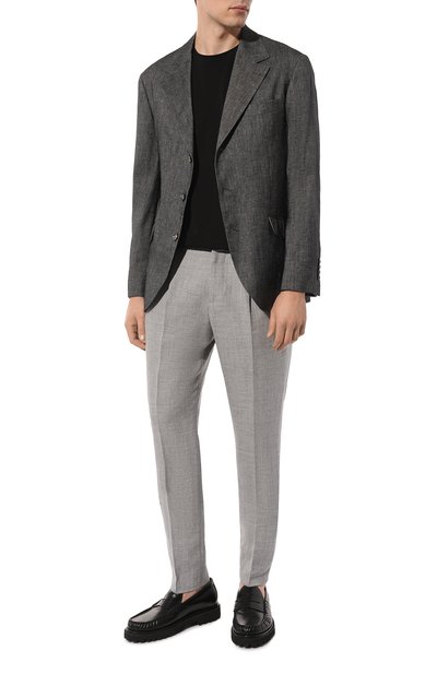 Пиджак изо льна и хлопка BRUNELLO CUCINELLI, арт. MS4577BWD, фото 2