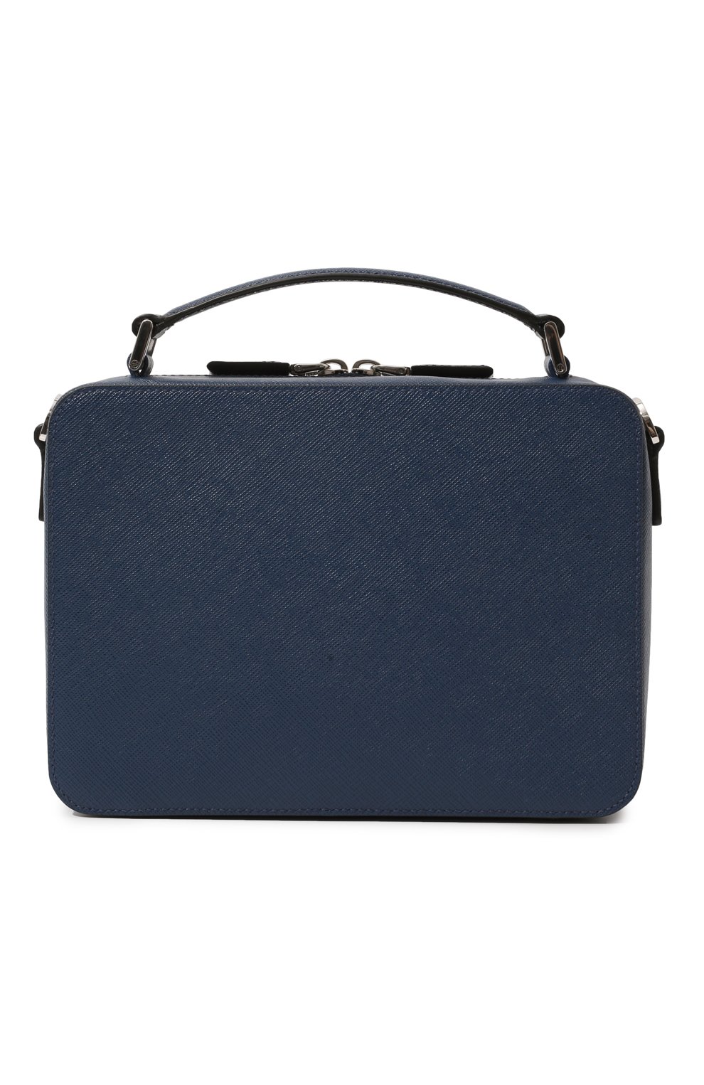 Кожаная сумка PRADA темно-синего цвета по цене 215000 руб., арт. 2VH069-9Z2-F0016-YMI, фото 6 Кожаная сумка PRADA, арт. 2VH069-9Z2-F0016-YMI, фото 6