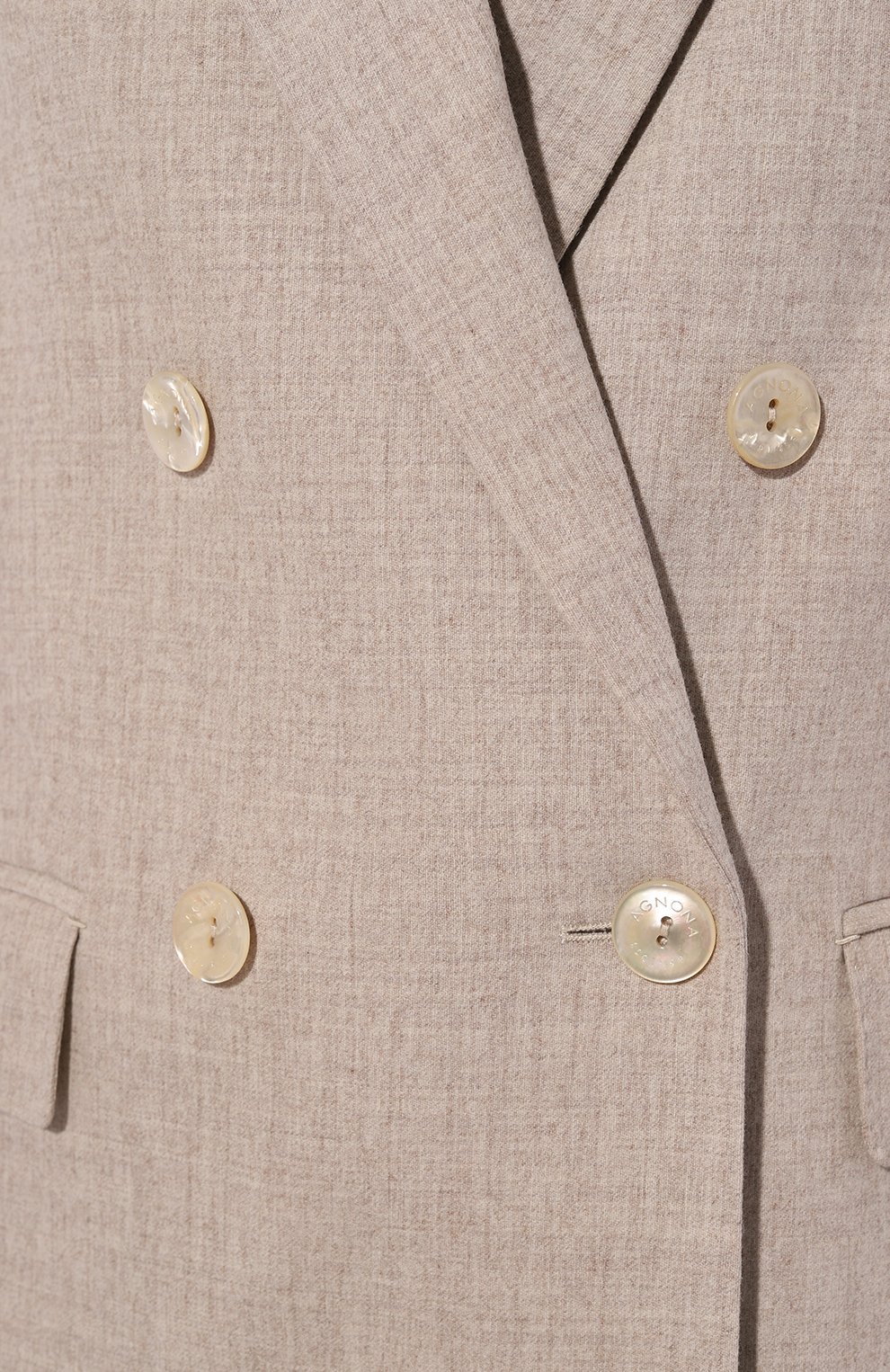 Жакет из шерсти и кашемира AGNONA светло-бежевого цвета по цене 294500 руб., арт. TX0803E/UW035E, фото 5 Жакет из шерсти и кашемира AGNONA, арт. TX0803E/UW035E, фото 5