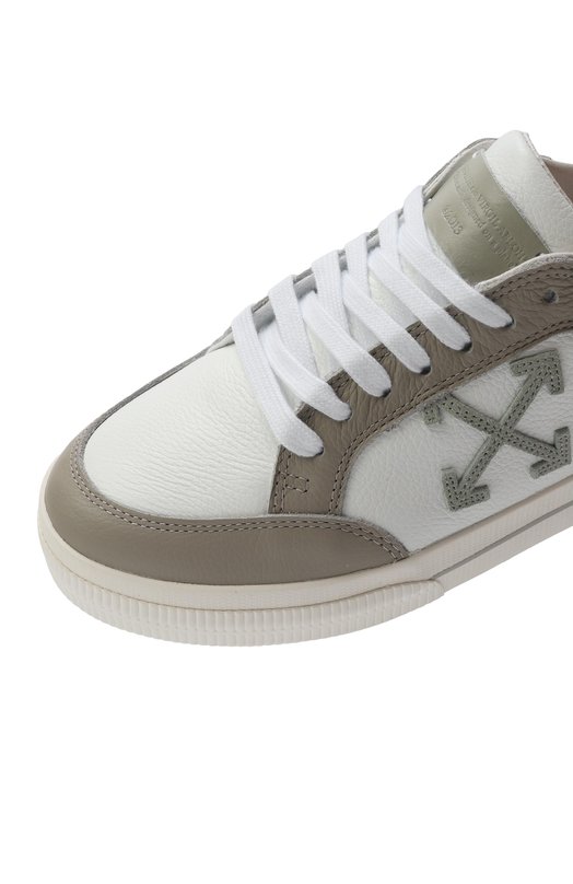 Кожаные кеды New Low Vulcanized Off-White 0WIA288S25LEA0010153 Бежевый  0WIA288S25LEA0010153 Фото 7