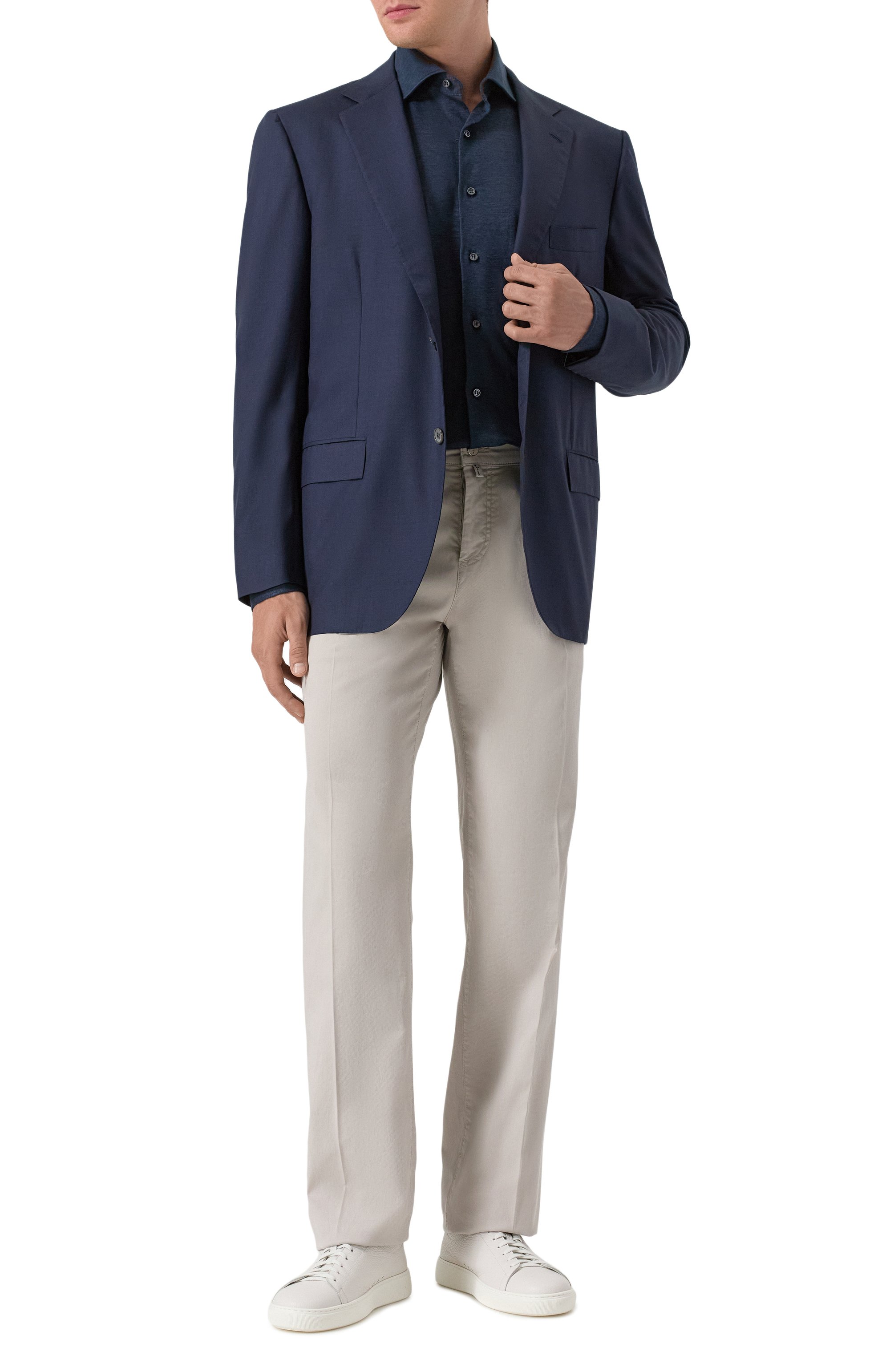 Льняная рубашка MVST, арт. SLIM/GABRIELLE/R0UND/800-JERSEY, фото 2