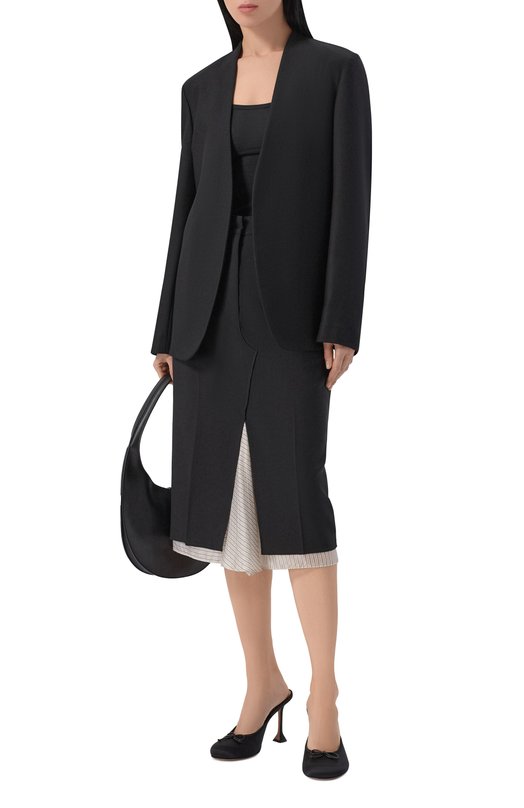 Шерстяной жакет Maison Margiela S51BN0441/S47782 Чёрный  S51BN0441/S47782 Фото 2