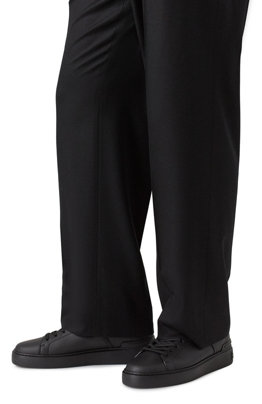 Кожаные кеды B-Court Balmain FM1VI288/LVTR Чёрный  FM1VI288/LVTR Фото 2
