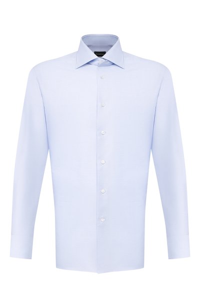 Хлопковая сорочка с воротником кент ZEGNA, арт. 301030/9RS0GS, фото 1